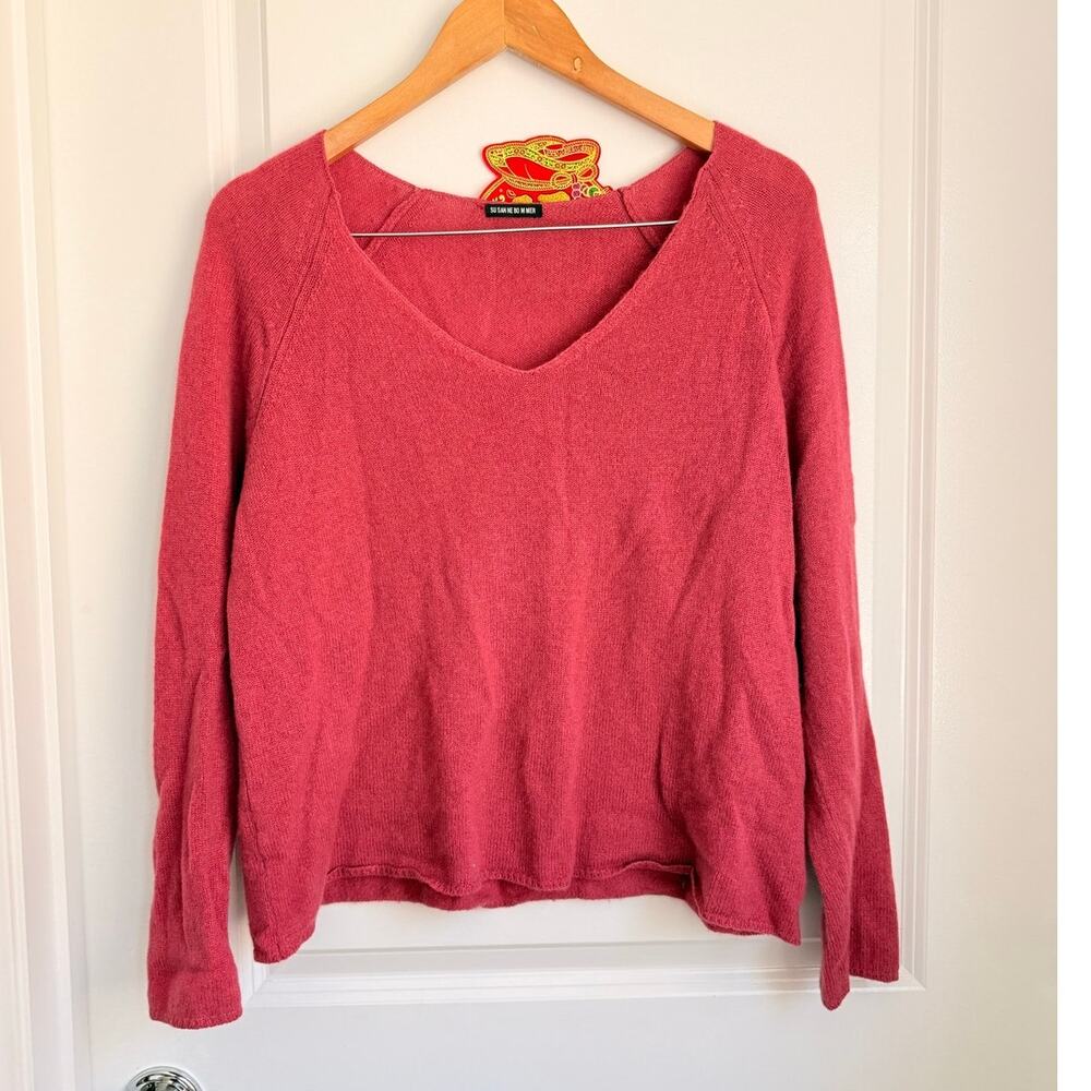 Susanne Bommer 100% Cashmere Knitwear V Neck Sweater Size 36